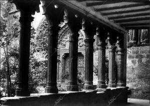 Patio interior del claustro de Santa María Real, situado en Olite (Navarra)