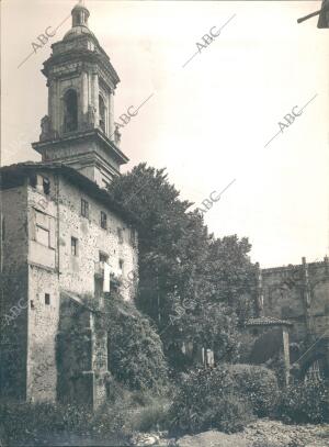 Vista de la colegiata de Oñate