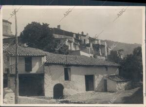 Vista de unas Casas de Galaroza (Huelva)