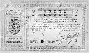 El sorteo se Celebró A beneficio de la ciudad Universitaria de Madrid