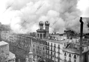 Incendio en Barcelona