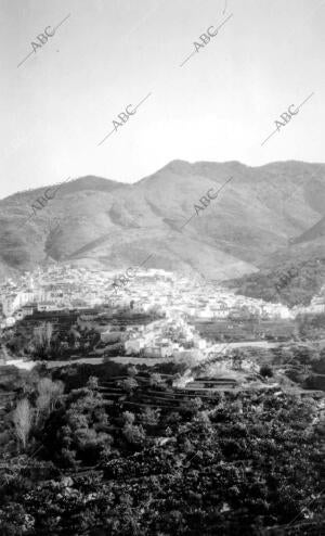 Vista general del pueblo de Competa (Málaga)