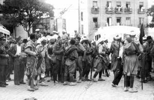 La llegada de las fuerzas de Marruecos el segundo día del Movimiento Nacional