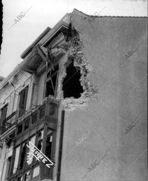 Destrozos en una casa de la calle Rodríguez san Pedro