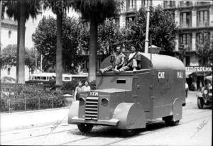 Un coche blindado recién Construido