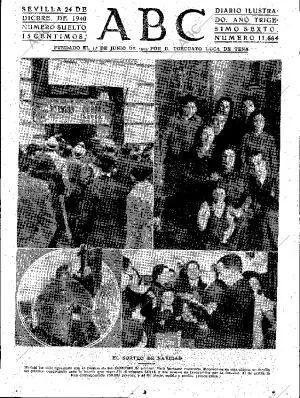 ABC SEVILLA 24-12-1940