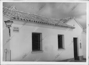 Detalle exterior de una de las Viviendas Inauguradas en Brunete (Madrid), que...