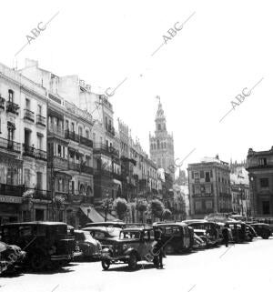 en los años cuarenta. La plaza de San Francisco