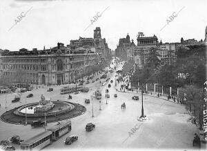 (Ca.). Plaza de Cibeles de Madrid