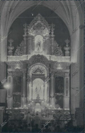 Retablo del altar mayor de la iglesia parroquial de san Pablo