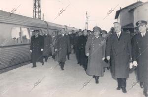 En la Imagen, Llegando A la estación de las Rozas para iniciar el viaje