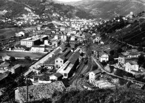 Vista general del pueblo el Entergo (Asturias)