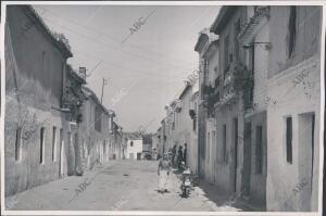 Una calle del pueblo de Fuentevaqueros (Granada)