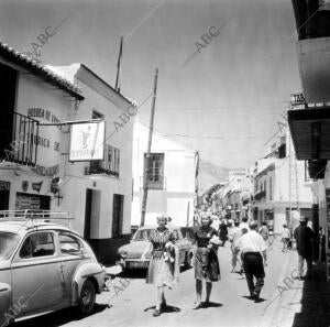 Calle san Miguel en Torremolinos (Málaga)