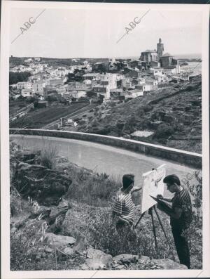 Cadaqués. Gente Pintando un Cuadro