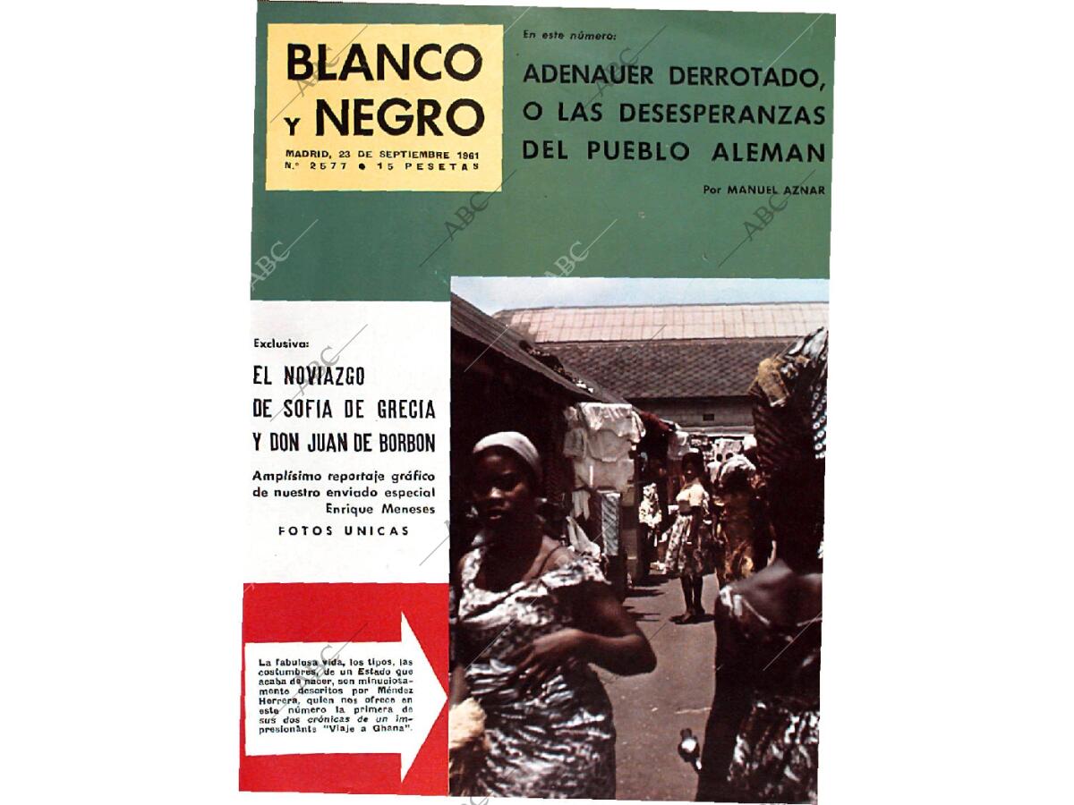 Periódico BLANCO Y NEGRO MADRID 23-09-1961,portada - Archivo ABC