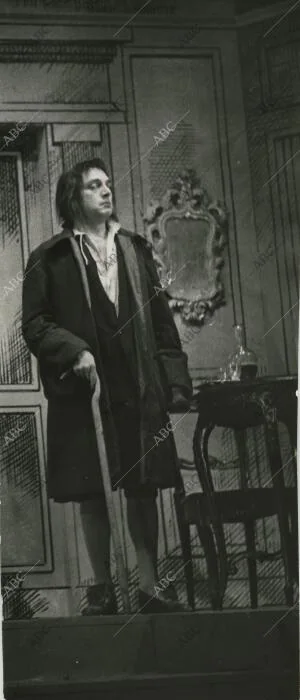 José María Rodero en una escena de "El concierto de San Ovidio", en el teatro...
