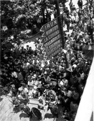 El público Presenciando el desfile de la victoria de 1964