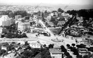 Vista Panorámica de la plaza España de Vigo