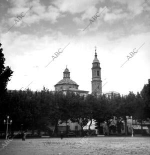 Vista de la iglesia de san Juan el Real (Zaragoza)