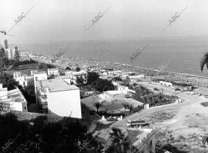 Vista Paronámica de la playa de Torremolinos (Málaga)