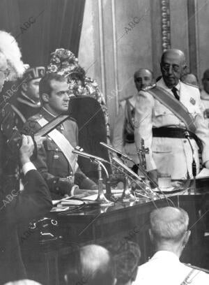 Jura del príncipe de España don Juan Carlos de Borbón, ante las Cortes Españolas