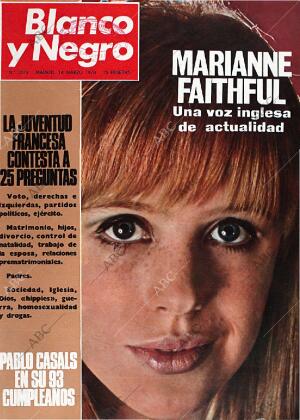 BLANCO Y NEGRO MADRID 14-03-1970