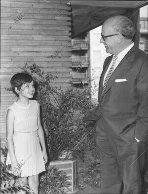 Juan Rof Carballo con su Hija Olga
