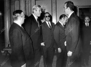 Su Majestad el Rey Don Juan Carlos I recibe en audiencia a, entre otros, don...