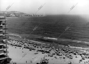 Vista general de la playa de Cullera (Valencia)