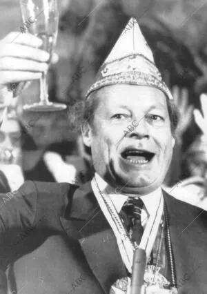 Willy Brandt Celebrando el carnaval