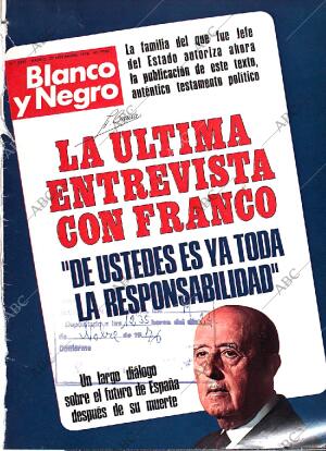 BLANCO Y NEGRO MADRID 27-11-1976