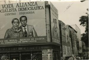 Elecciones Generales de 1977. Propaganda electoral por las calles