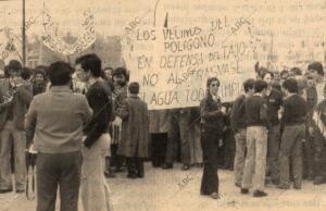 Manifestación contra el trasvase que se vivió en marzo de 1978 en Toledo