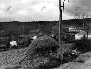 Vista parcial de la aldea de Fradelo (Orense)