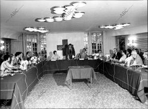 Un momento de la reunión de los Directores de información de cruz Roja...