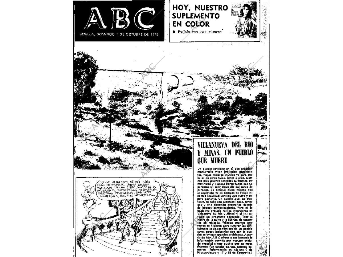 Periódico ABC SEVILLA 01-10-1978,portada - Archivo ABC