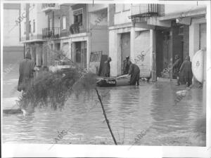 Inundacione en Valencia en octubre de 1982