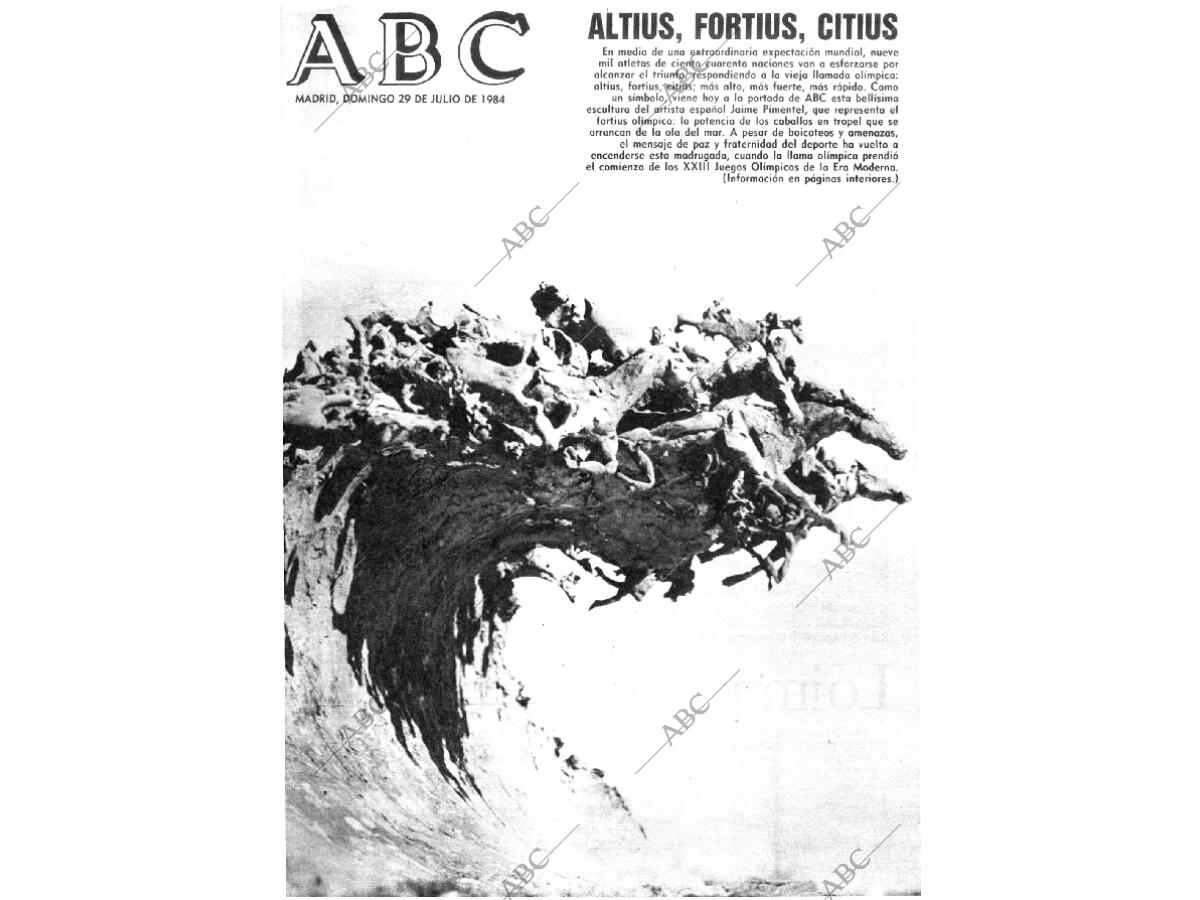 Periódico ABC MADRID 29-07-1984,portada - Archivo ABC