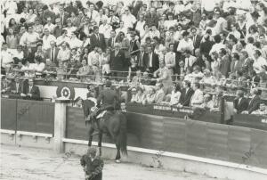 Su Majestad el Rey Don Juan Carlos en la Corrida de la Prensa