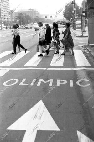 Carril especial para el transporte Olímpico