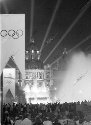 Juegos Olímpicos Barcelona 92....Inauguración Fuentes de Montjuic...Foto Jordi...