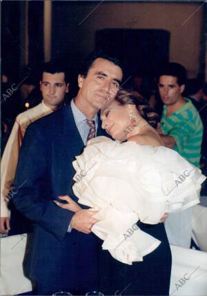 José ortega cano y rocío jurado durante el homenaje que la cantante Recibió en...