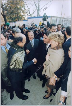 Aznar y botín Firmaron el lanzamiento del archivo virtual de la cultura en la...