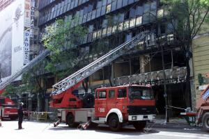 Dia Despues del atentado con coche bomba en la calle Goya