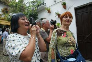 Turistas en el casco histórico