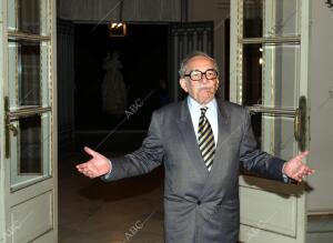 Gabriel García Márquez en una cena en el palacio de Pedralbes