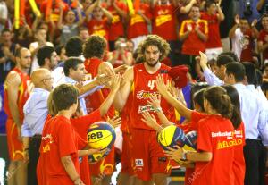 Partido de baloncesto España-China