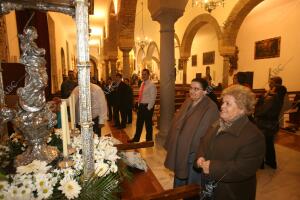 La Virgen de la Inmaculada minutos antes de ser trasladada a la...