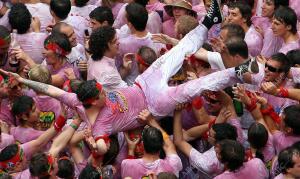 pamplona,6-7-09-.-fiestas de san fermin;en la imagen ambiente en...